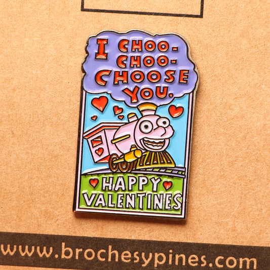 Pin Carta San Valentín "I CHOO CHOO CHOOSE YOU" - Los Simpsons